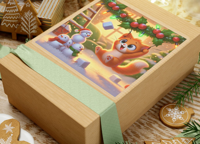 Naughty or Nice Kitten Kiss-Cut Stickers (4 Sizes)