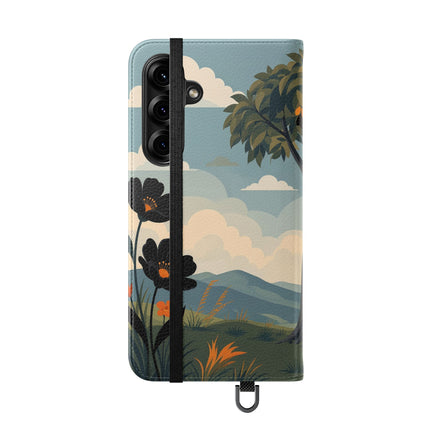 🌳🌺 The Ladies Of The Garden Swing Flip Case – Art Deco Floral Adventure