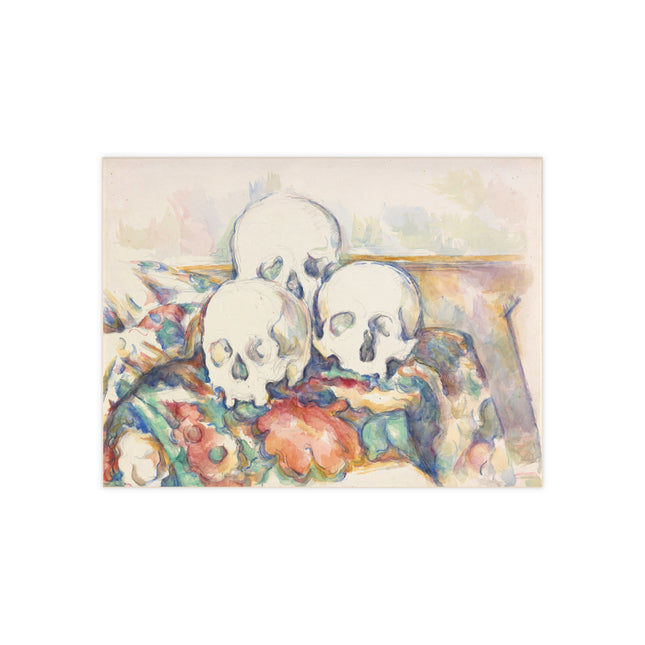The Three Skulls by Paul Cézanne Ceramic Tile