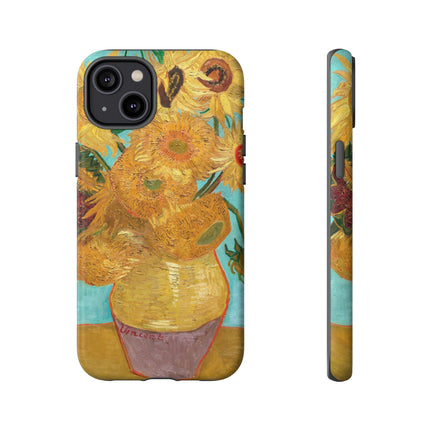 Vase with Twelve Sunflowers by Vincent Van Gogh Phone Cases