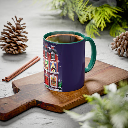 A Christmas Eve Celebration Colorful Mugs (11oz, 15oz)