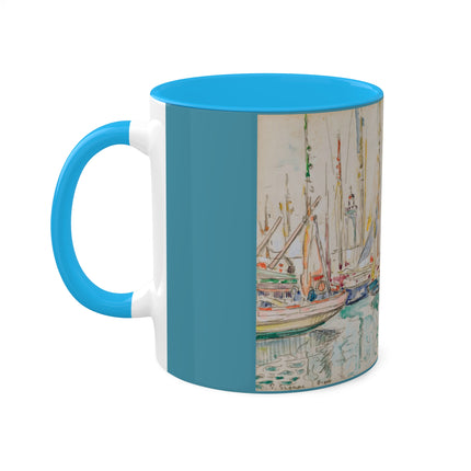 Groix by Paul Signac Colorful Mugs, 11oz