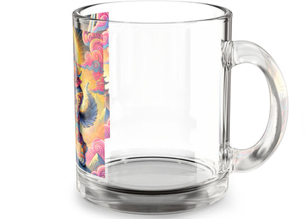 Mountain Wolf Glass Mug, 10oz