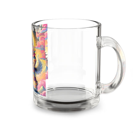 Mountain Wolf Glass Mug, 10oz