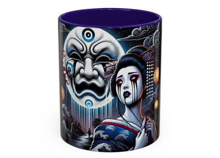 Geisha’s Black Ink Tears Colorful Mugs (11oz, 15oz)