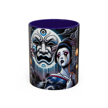Geisha’s Black Ink Tears Colorful Mugs (11oz, 15oz)