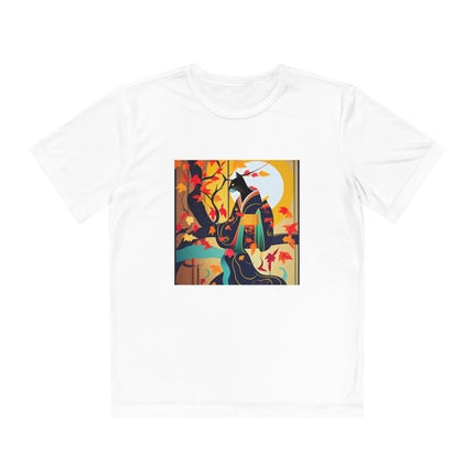 Black Cat in Kimono Youth Competitor Tee
