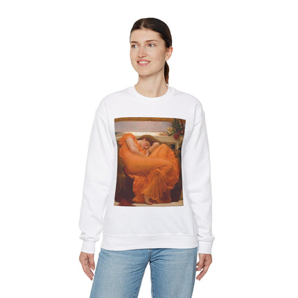 Flaming June by Frederic Leighton Heavy Blend™ Crewneck Sweatshirt
