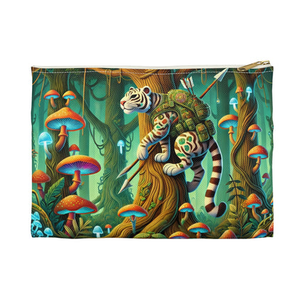 Silent Stripes Accessory Pouch – Stealthy Tiger & Misty Jungle