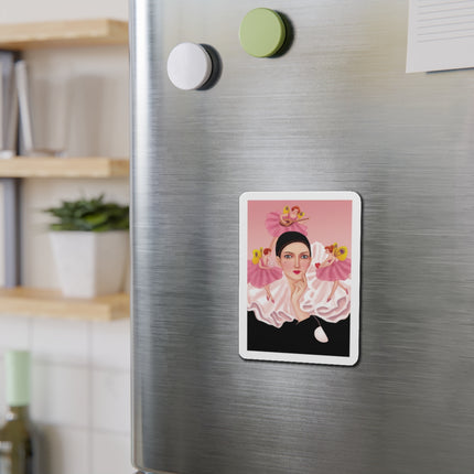 Pierrot & Fairies Dressed in Pink by Sofia Chiostri Die-Cut Magnets (5 Sizes)