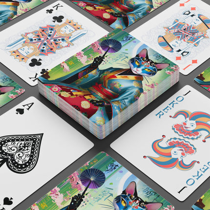 Cyberpunk Geisha Playing Cards