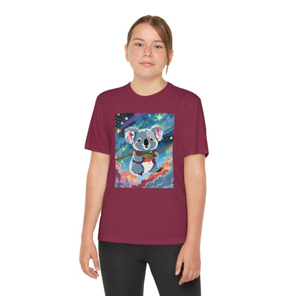 Cute Koala Youth Competitor Tee – Dreamy Skies & Whimsical Wonder
