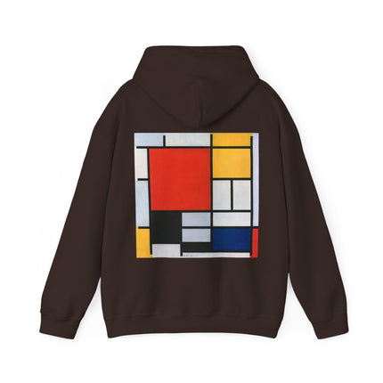 Composition with Red, Yellow, Blue, and Black by Piet Mondrian Heavy Blend™ Hooded Sweatshirt