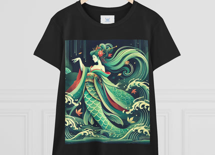 Mermaid Queen Rising from the Deep Women's Midweight Cotton Tee