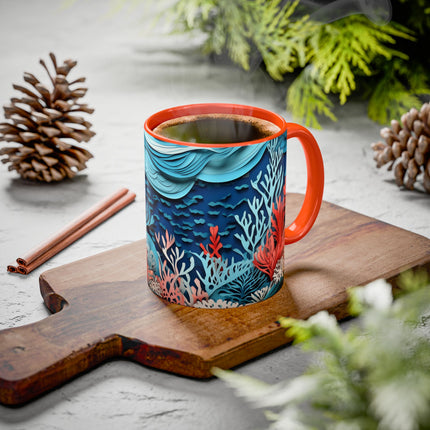 Enchanting Underwater Scene Colorful Mugs (11oz, 15oz)