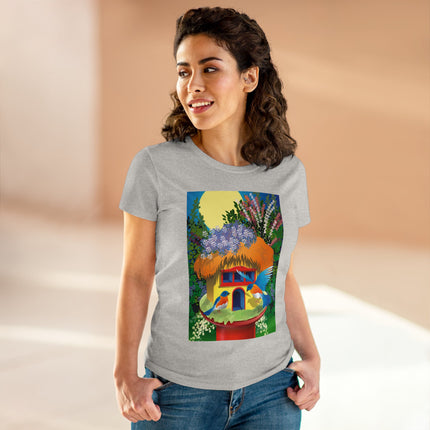 Birdhouse Haven Women's Midweight Cotton Tee