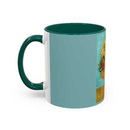 Vase with Twelve Sunflowers by Vincent van Gogh Colorful Mugs (11oz, 15oz)