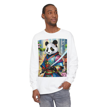 Cyberpunk Samurai Panda Long Sleeve T-Shirt