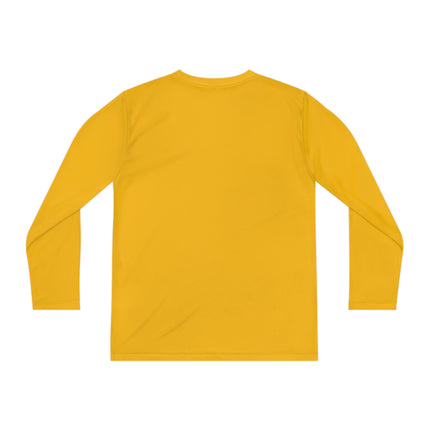 Cyberpunk Geisha Youth Long Sleeve Competitor Tee – Neon Elegance & Futuristic Fantasy