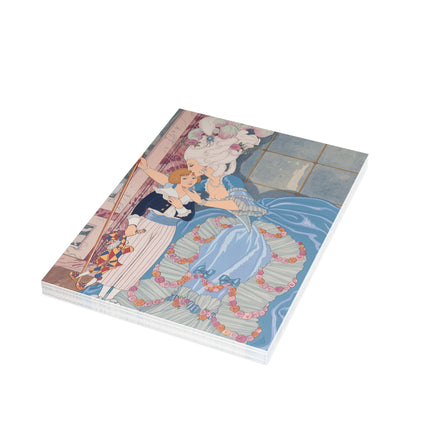 🌹💙 Madame De Sabran Postcards With Envelopes – George Barbier Art Deco Aristocratic Elegance