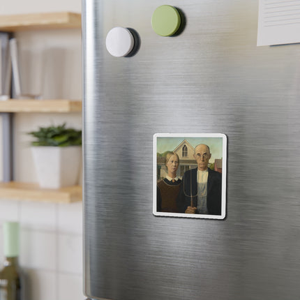 American Gothic by Grant Wood Die-Cut Magnets (5 Sizes)