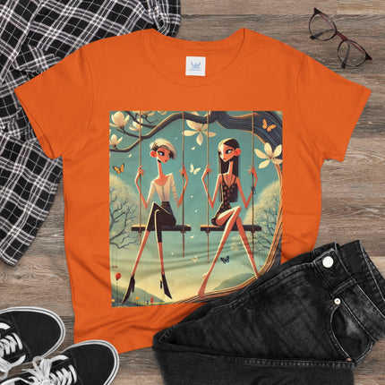 Whispers on the Spring Swing Cotton Tee