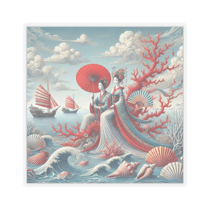 Ladies by the Quiet Sea Kiss-Cut Stickers (4 Sizes)
