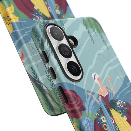 🌹🌿 The Willow Garden Promenade Phone Case – Art Deco Floral Elegance