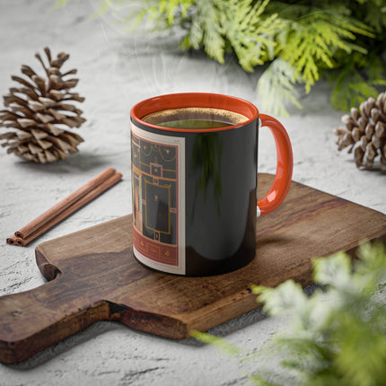 Pompeii Walls Pl.04 by Victor Steeger Colorful Mugs, 11oz