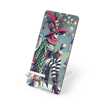 Whimsical Christmas Tea Party Mobile Display Stand for Smartphones