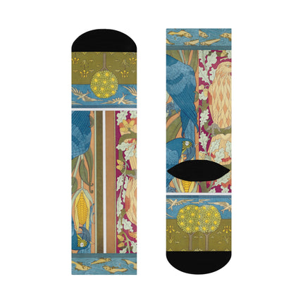 Eagle and Oak, Macaws and Corn by Maurice Pillard Verneuil Cushioned Crew Socks