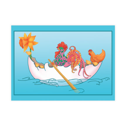 A Rooster's Seafaring Adventure Postcards (envelopes included) - Bundles of 10, 30, 50 Pieces