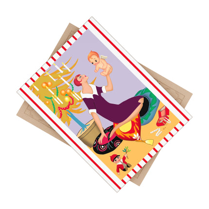Art Deco Christmas Ceramic Tile