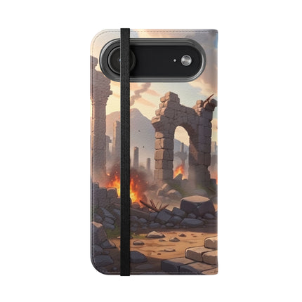 🐆🔭 The Snow Leopard Lookout Flip Case – Adventure, Curiosity & Fearless Style