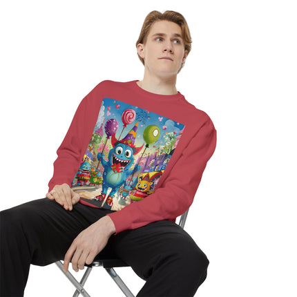 Monster Parade Madness Unisex Garment-Dyed Sweatshirt