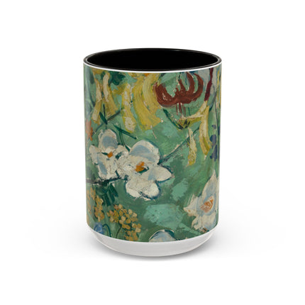 Flowers by August Babberger Colorful Mugs (11oz, 15oz)
