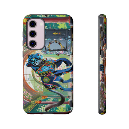 Cyber Panther's Hunt Phone Cases