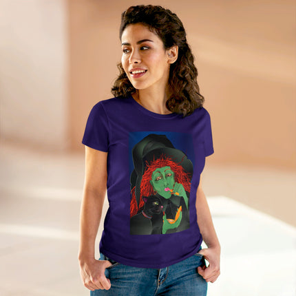 Mirror, Mirror A Witch's Touch Women's Midweight Cotton Tee