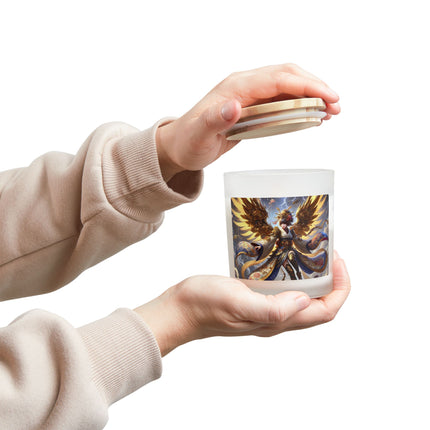 Valkyrie Descending Through Storm Frosted Candle
