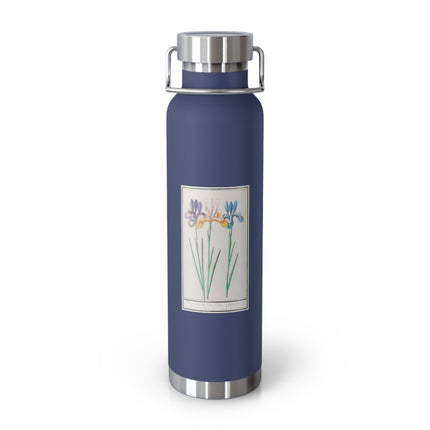 Iris, Iris sibirica by Anselmus Boëtius de Boodt Copper Vacuum Insulated Bottle, 22oz