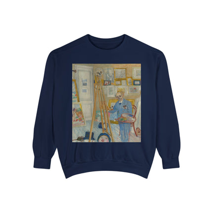 The Skeleton Painter by James Ensor Garment-Dyed Sweatshirt