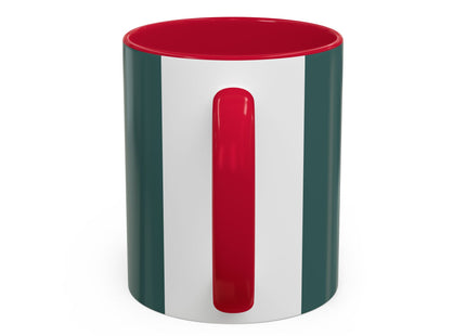 Candy Cane Timekeeper Bunny Colorful Mugs (11oz, 15oz)