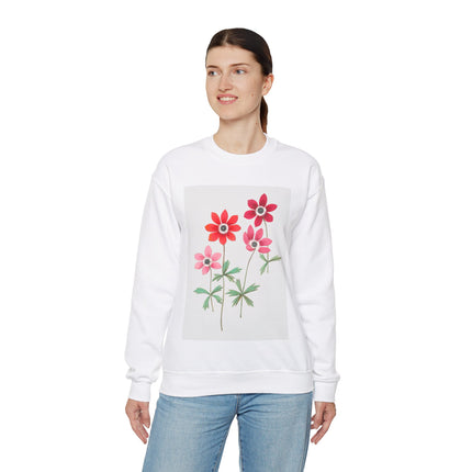 Anemoon, Anemone by Anselmus Boëtius de Boodt Heavy Blend™ Crewneck Sweatshirt