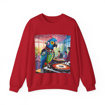 Parrot DJ Unisex Heavy Blend™ Crewneck Sweatshirt