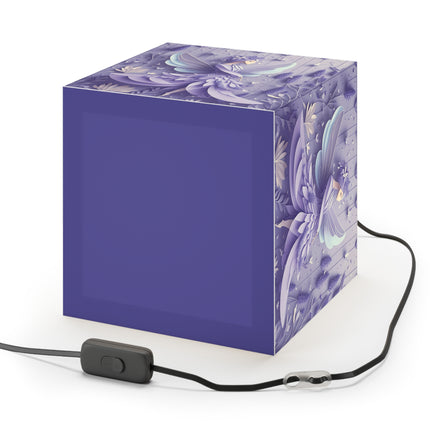 Lavender Fairy Light Cube Lamp
