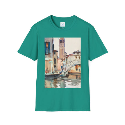 A Bridge and Campanile, Venice by John Singer Sargent Softstyle T-Shirt