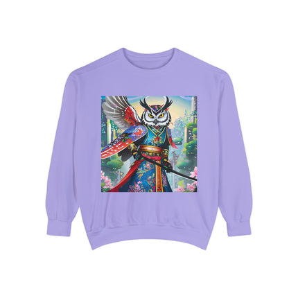 Cyberpunk Samurai Owl Sweatshirt