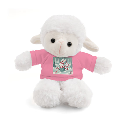 Candy Cane Timekeeper Bunny Stuffed Animals with Tee