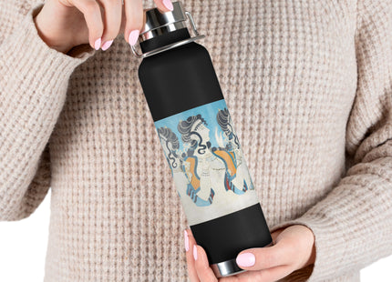 Reproduction of Ladies in Blue by Emile Gilliéron Copper Vacuum Insulated Bottle, 22oz