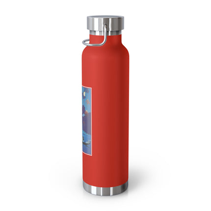 Fireworks in Venice by George Barbier Copper Vacuum Insulated Bottle, 22oz